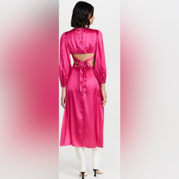 NEW Rahi Cierra Cut Out Back Dress Fuschia M - Picture 2 of 7